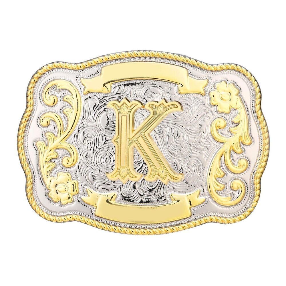 4261 Belt Buckle Western Cowboy Cowgirl Rodeo Vintage Initial Letter